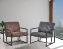 Modern design high quality PU(GREY)+ steel armchair, for Kitchen, Dining, Bedroom, Living Room