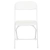 Hercules‚Ñ¢ Series Plastic Folding Chair - White - 650LB Weight Capacity Comfortable Event Chair - Lightweight Folding Chair -