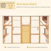 Catio Playground Cat Window Box Outside Enclosure, Wooden Outdoor Cat House with Weather Protection Roof for Multiple Kitties, Cat Shelter Kitten Play