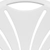 HERCULES Series 650 lb. Capacity White Plastic Fan Back Folding Chair
