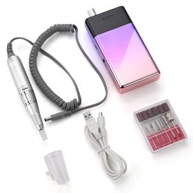 Electric Nail Drill Set With Battery (Color: as Pic)