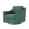 360-degree Swivel Accent Armchair Linen Blend Grey Modern Soft Velvet Material Ergonomics Accent Chair Living Room Chair Bedroom Chair Home Chair With