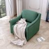 360-degree Swivel Accent Armchair Linen Blend Grey Modern Soft Velvet Material Ergonomics Accent Chair Living Room Chair Bedroom Chair Home Chair With