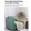 360-degree Swivel Accent Armchair Linen Blend Grey Modern Soft Velvet Material Ergonomics Accent Chair Living Room Chair Bedroom Chair Home Chair With